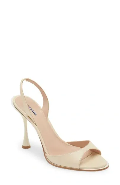 Betzábe Slingback Sandal In Ivory Nappa White Detail