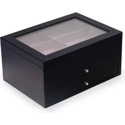 Bey-berk Kelly 18-pair Glasses Storage Box In Black