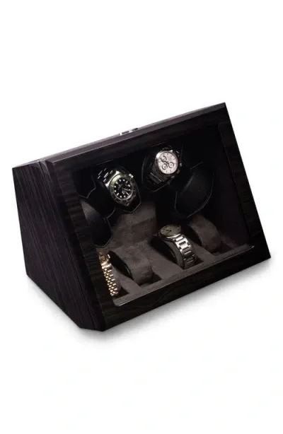 Bey-berk Louis Ash 4-watch Winder & Case In Multi Color