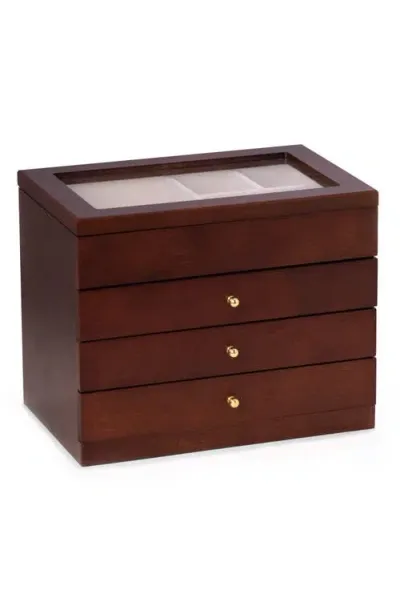 Bey-berk Rosewood Jewelry Box In Brown