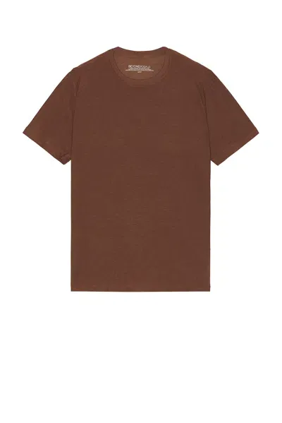 Beyond Yoga Always Beyond Crew Tee 2.0 In Bold Mocha Heather