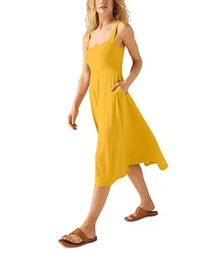 Beyond Yoga Featherweight At The Ready Square Neck Dress In Sunflower Heather