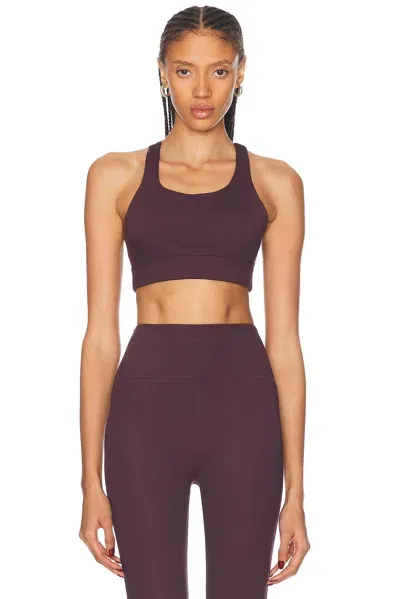 Beyond Yoga Powerbeyond Upsurge Sports Bra In Rich Plum