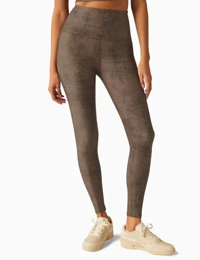 Beyond Yoga Softmark High Waisted Midi Legging In Brown