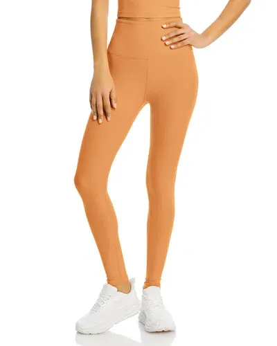 Beyond Yoga Spacedye Caught In The Midi High Waisted Legging In Marmalade Heather