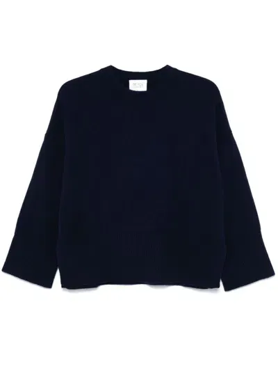 Beyou Cashmere Crewneck Sweater In Blue