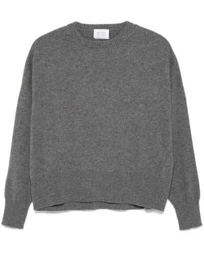 Beyou Cashmere Overszied Sweater In Grey