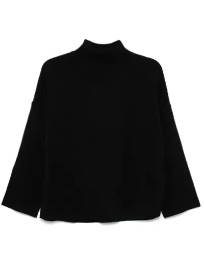 Beyou Cashmere Turtleneck Sweater In Black