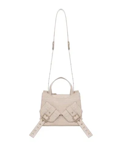 Biasia Y2k.003 Crossbody Bag In Cowskin In Beige