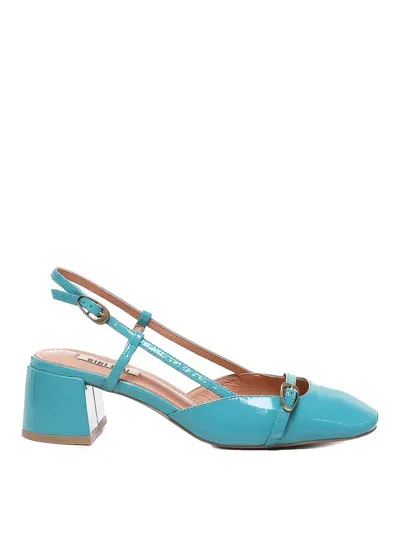 Bibi Lou Square Toe Slingback In Blue