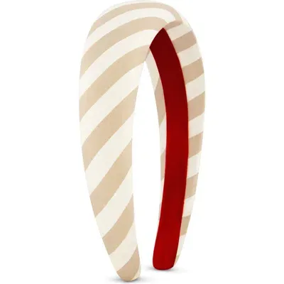 Bien Abye Bien Abyé Neutral Stripe Silk Headband