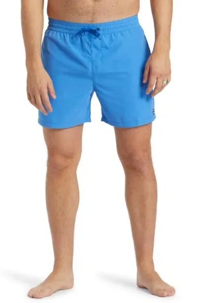 Billabong All Day Layback Swim Trunks In Bright Blue