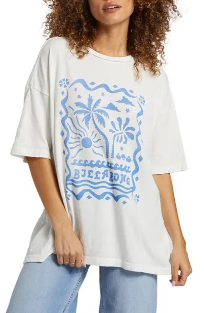 Billabong Coastal Tides Graphic T-shirt In Salt Crystal