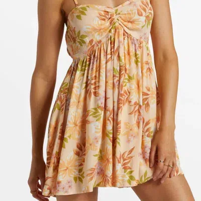 Billabong Day Glow Romper In Peach Whip In Pink