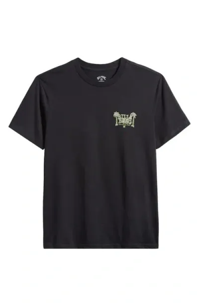 Billabong Lounge Graphic T-shirt In Black