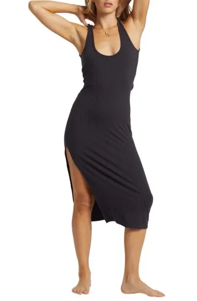 Billabong Take A Look Convertible Midi Dress In Black