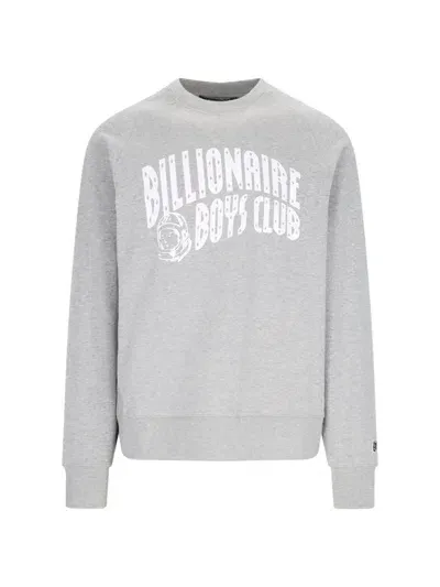 Billionaire Arch Logo Crew Neck Sweatshirt In Grey