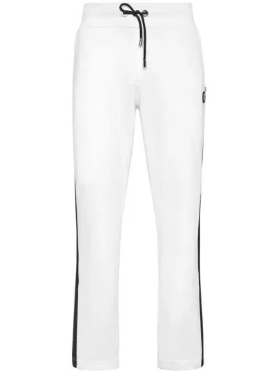 Billionaire Contrast Side-panel Track Pants In White