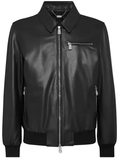 Billionaire Leather Jacket In Black