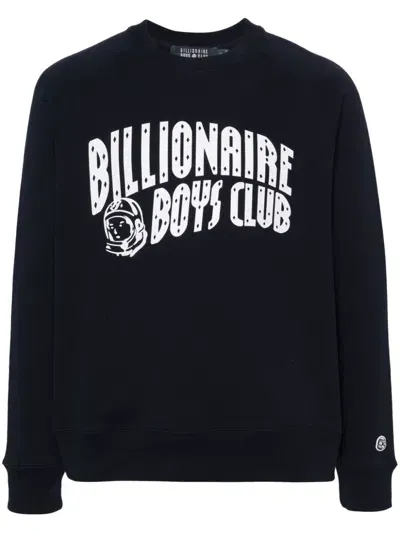 Billionaire Logo Cotton Sweatshirt In Azul