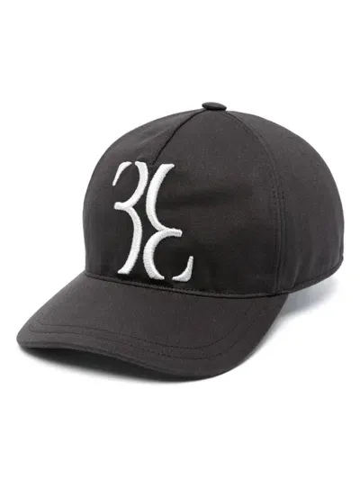 Billionaire Logo-embroidered Cap In Schwarz