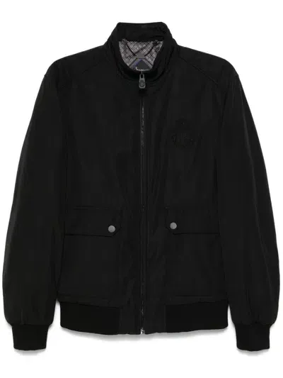 Billionaire Logo-embroidered Jacket In Black