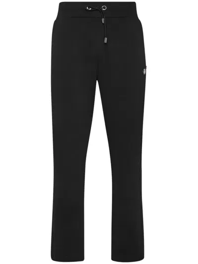 Billionaire Metal Eyelet Drawstring Track Pants In Black