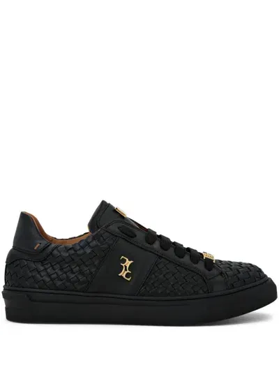 Billionaire Nappa Low-top Sneakers In Black