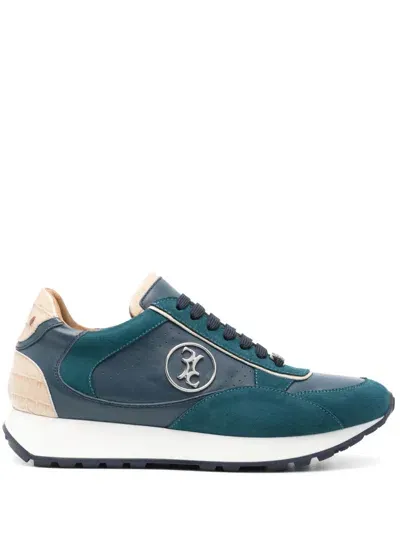 Billionaire Panelled Sneakers In Blau