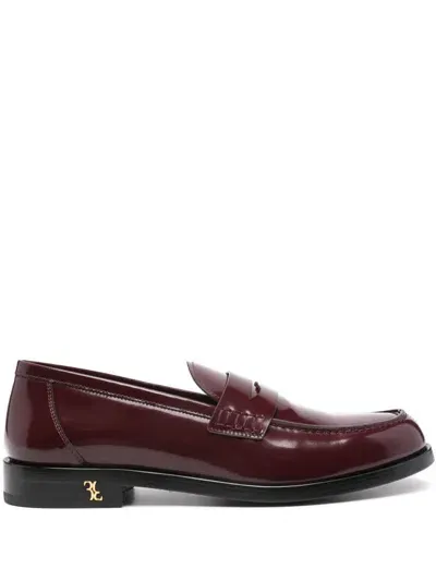 Billionaire Patent-finish Loafers In Red