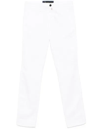 Billionaire Straight-leg Trousers In White