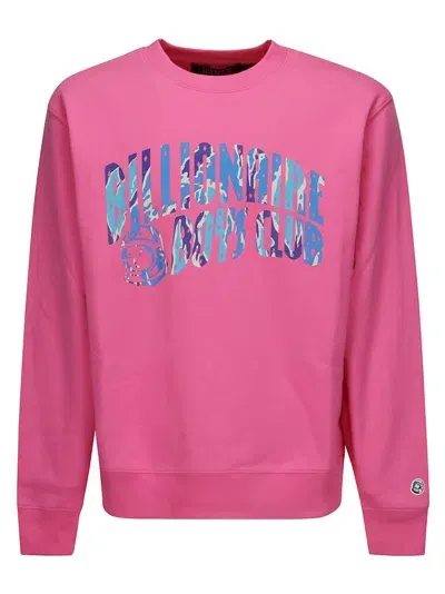 Billionaire Boys Club Logo Printed Crewneck Sweatshirt In Pink