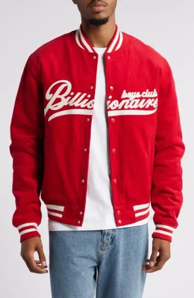 Billionaire Boys Club Space Crew Corduroy Bomber Jacket In Chill Pepper