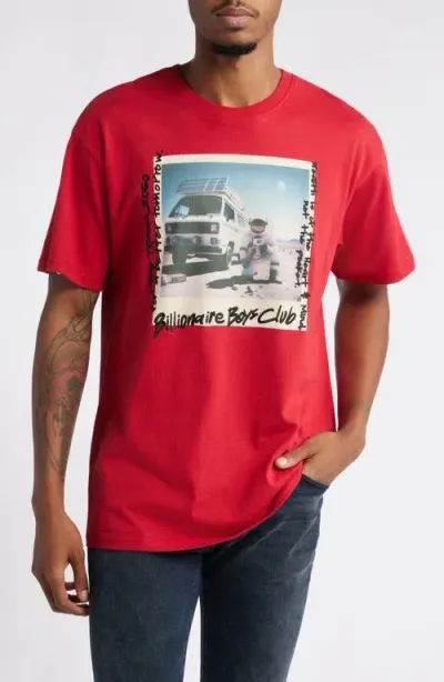 Billionaire Boys Club Upper Atmosphere Cotton Graphic T-shirt In Chili Pepper