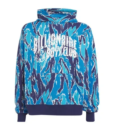 Billionaire Boys Club Camouflage Hoodie In Blue Fabric