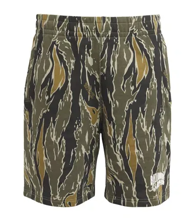 Billionaire Boys Club Camouflage Print Sweat Shorts In Green