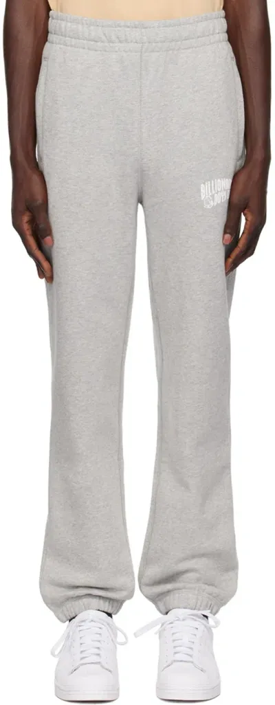 Billionaire Boys Club Gray Small Arch Sweatpants In Heather Grey