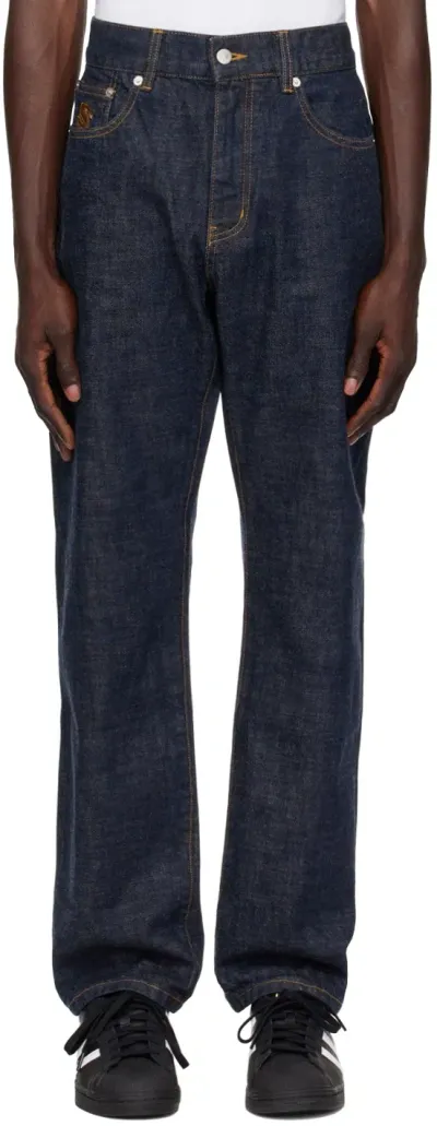 Billionaire Boys Club Indigo Astro Selvedge Jeans In Blue