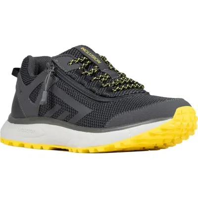 Billy Footwear Inclusion Trail Sneaker In Charcoal/yellow