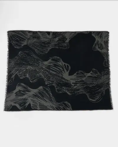 Billy Reid Horse Tail Blanket In Charcoal,black