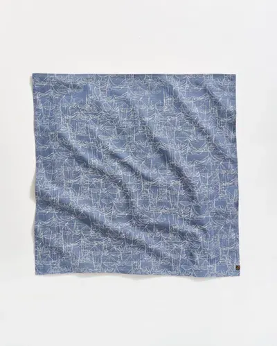 Billy Reid Melange Shrimp Boat Bandana In Dark Denim