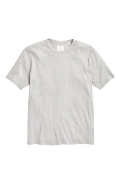 Billy Reid Ribbed Cotton T-shirt In Silver