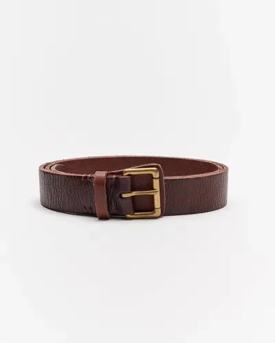 Billy Reid Uniform Leather Belt In Brown