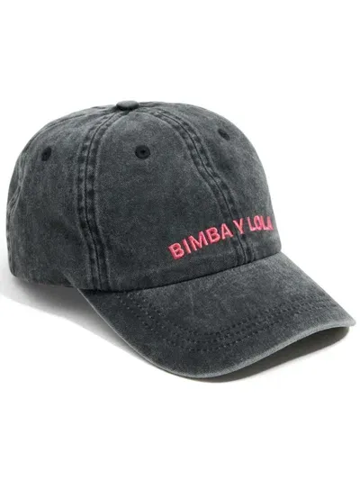 Bimba Y Lola Cotton Baseball Cap In Black