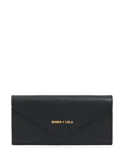 Bimba Y Lola Leather Wallet In Black