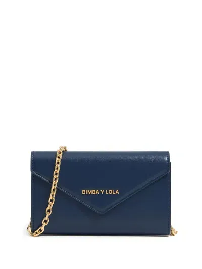 Bimba Y Lola Logo-lettering Mini Bag In Blue