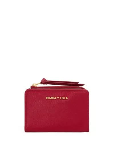 Bimba Y Lola Logo-lettering Patent Purse In 红色