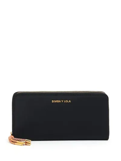 Bimba Y Lola Logo-lettering Wallet In Black