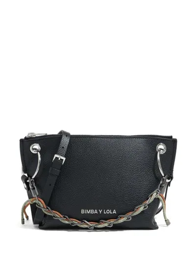 Bimba Y Lola Medium Trapezium Crossbody Bag In Black