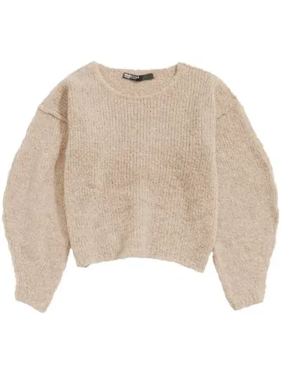 Bimba Y Lola Seam-detail Sweater In Neutrals